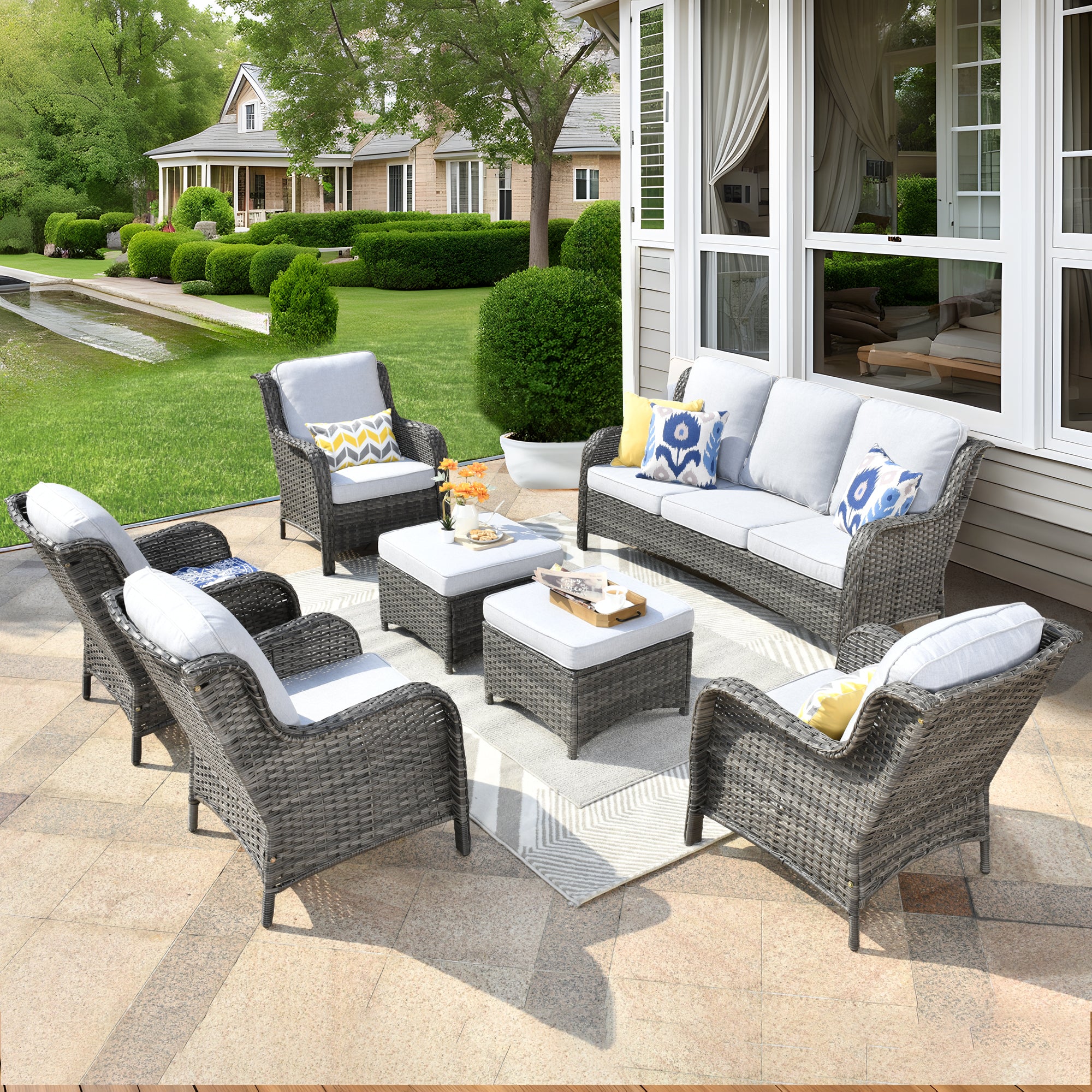 Piece Outdoor Sectional Furniture Sale Ovios Patio Outdoor Patio