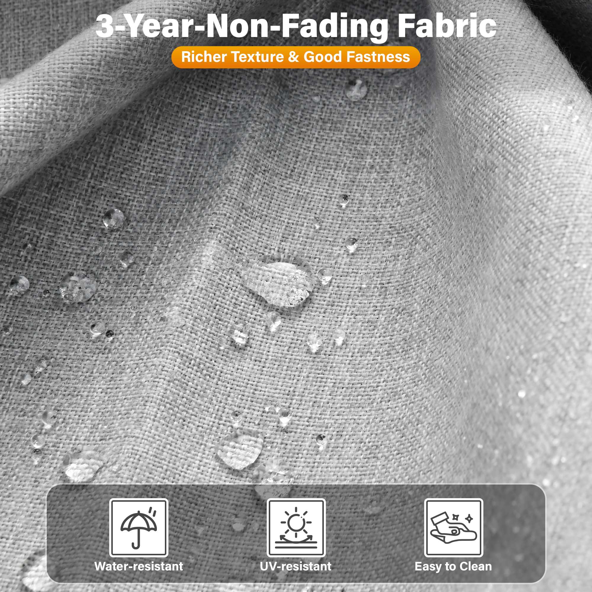 OVIOS Wicker Patio Fire Pit Conversation Seating Set