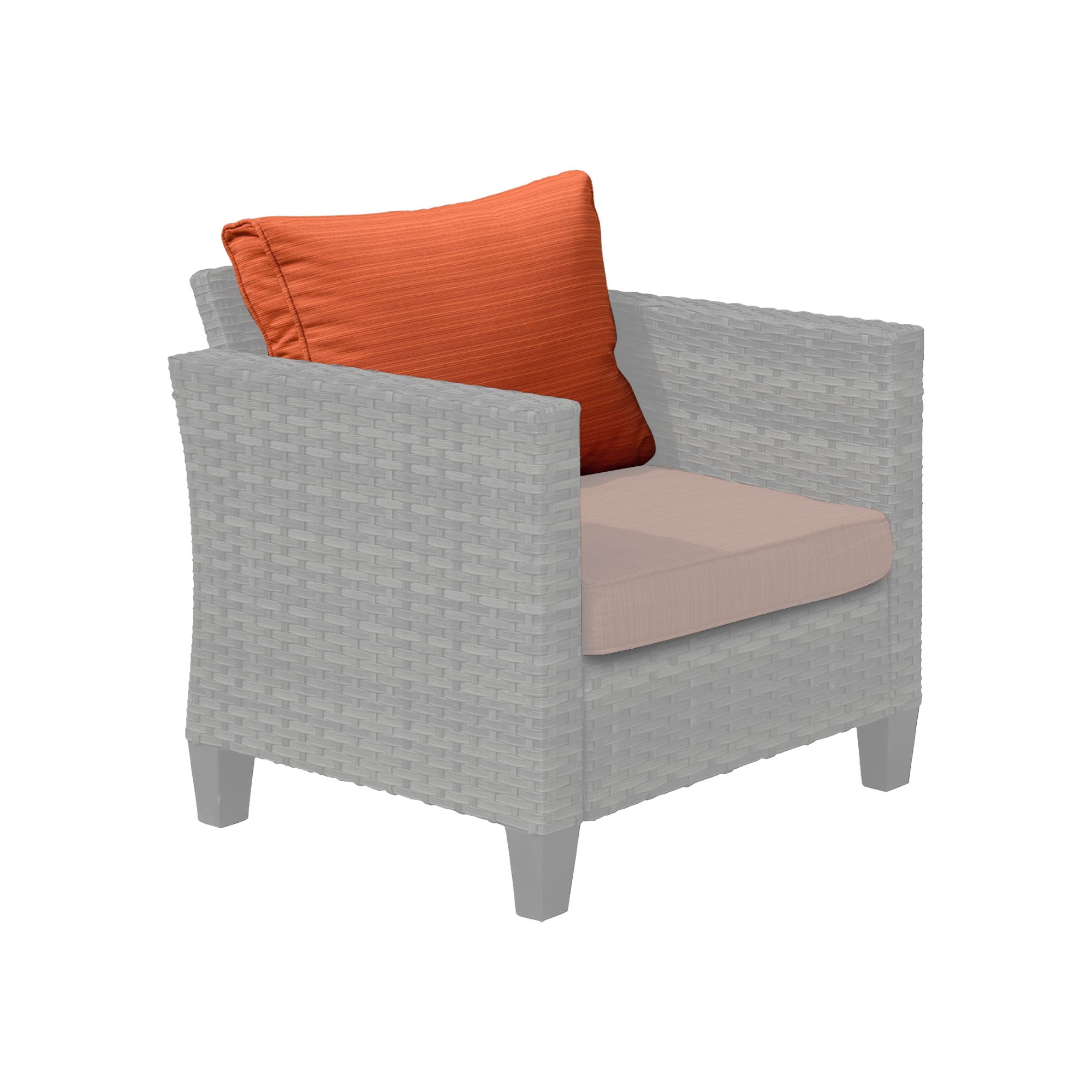 Ovios Vultros Series Replacement Seat, Back, Ottoman Cushion (Refer to the Dimension in Description)