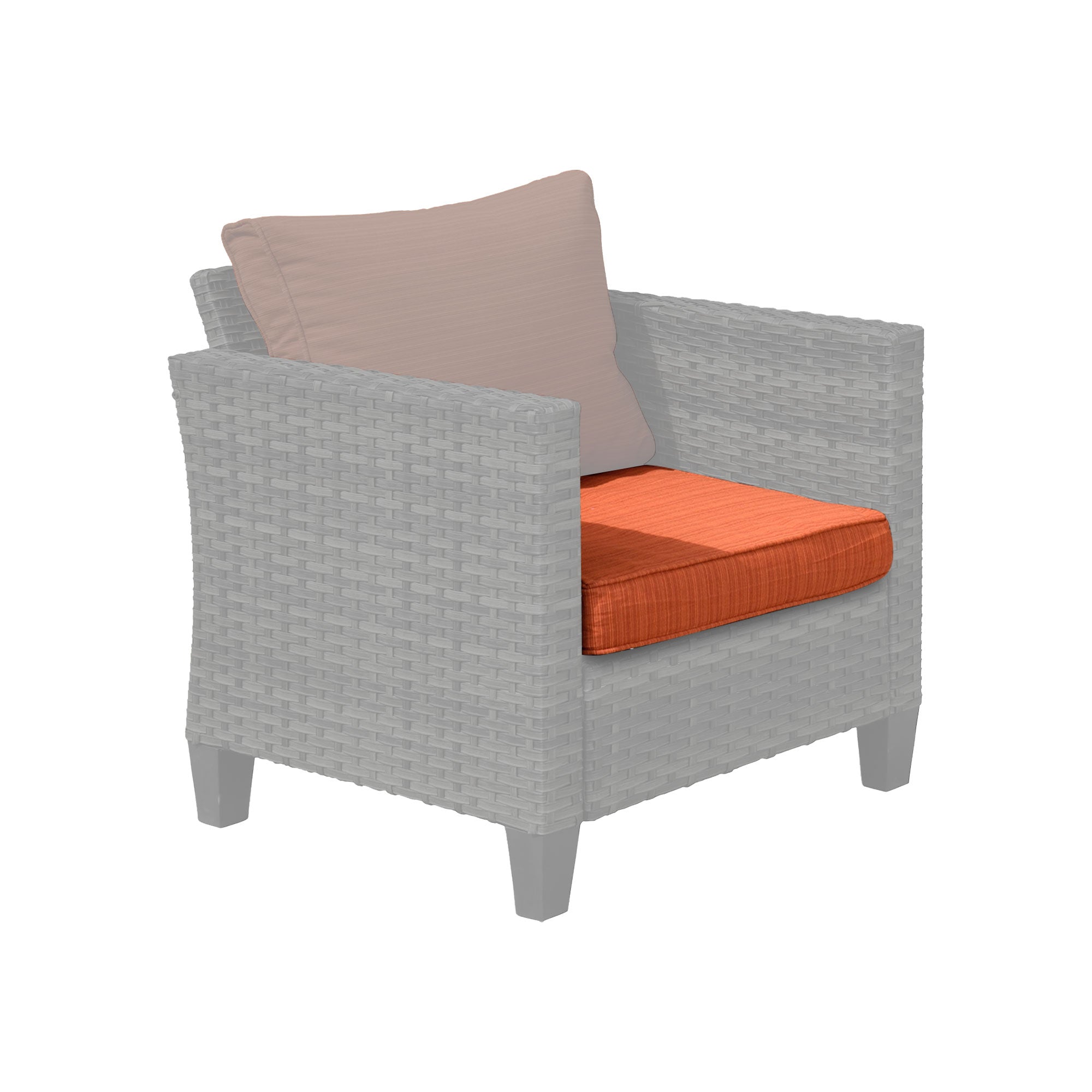 Ovios Vultros Series Replacement Seat, Back, Ottoman Cushion (Refer to the Dimension in Description)