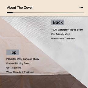 Ovios Outdoor Sofa Cover Waterproof for Rimaru Series (Refer to the Dimension in Description)