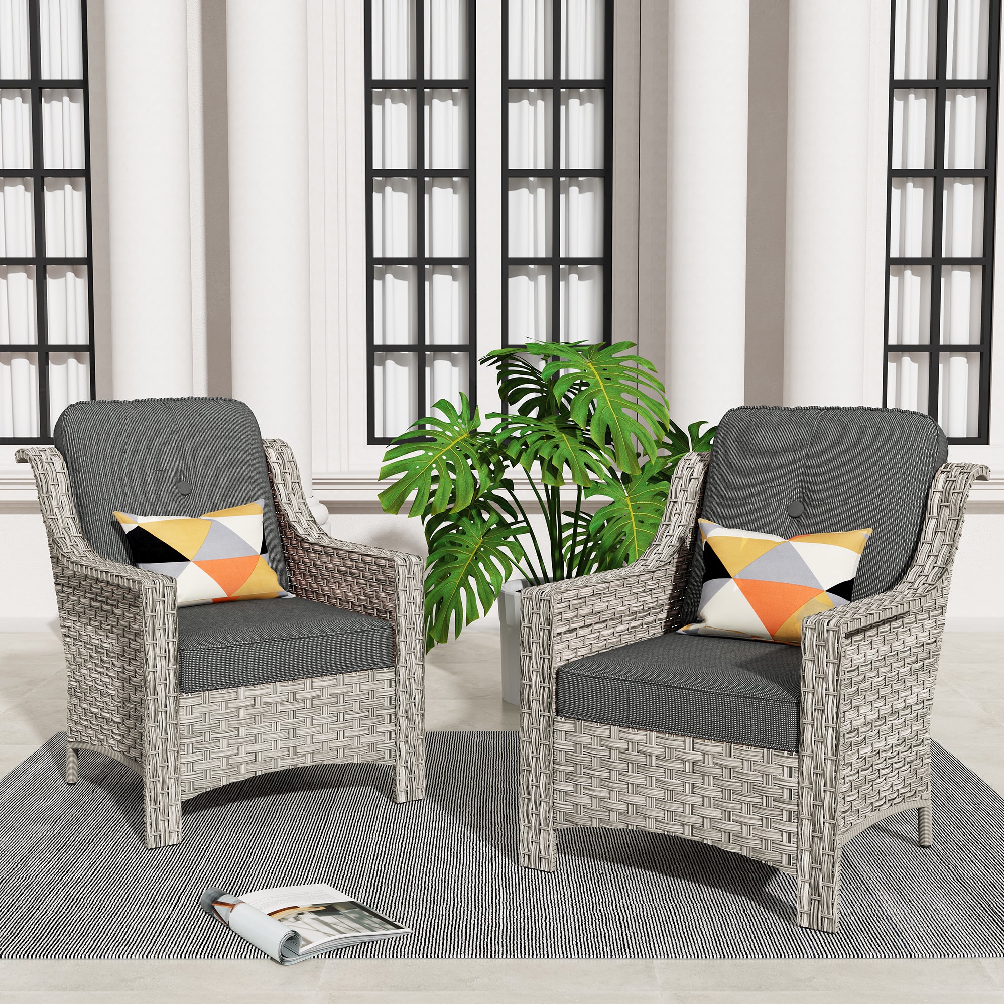 Ovios Outdoor Single Chair * 2,PAD Series