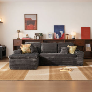 OVIOS 105" Modular Sectional Sofa with Chaise,Deep Seat Cloud Couch, Modern L-Shape