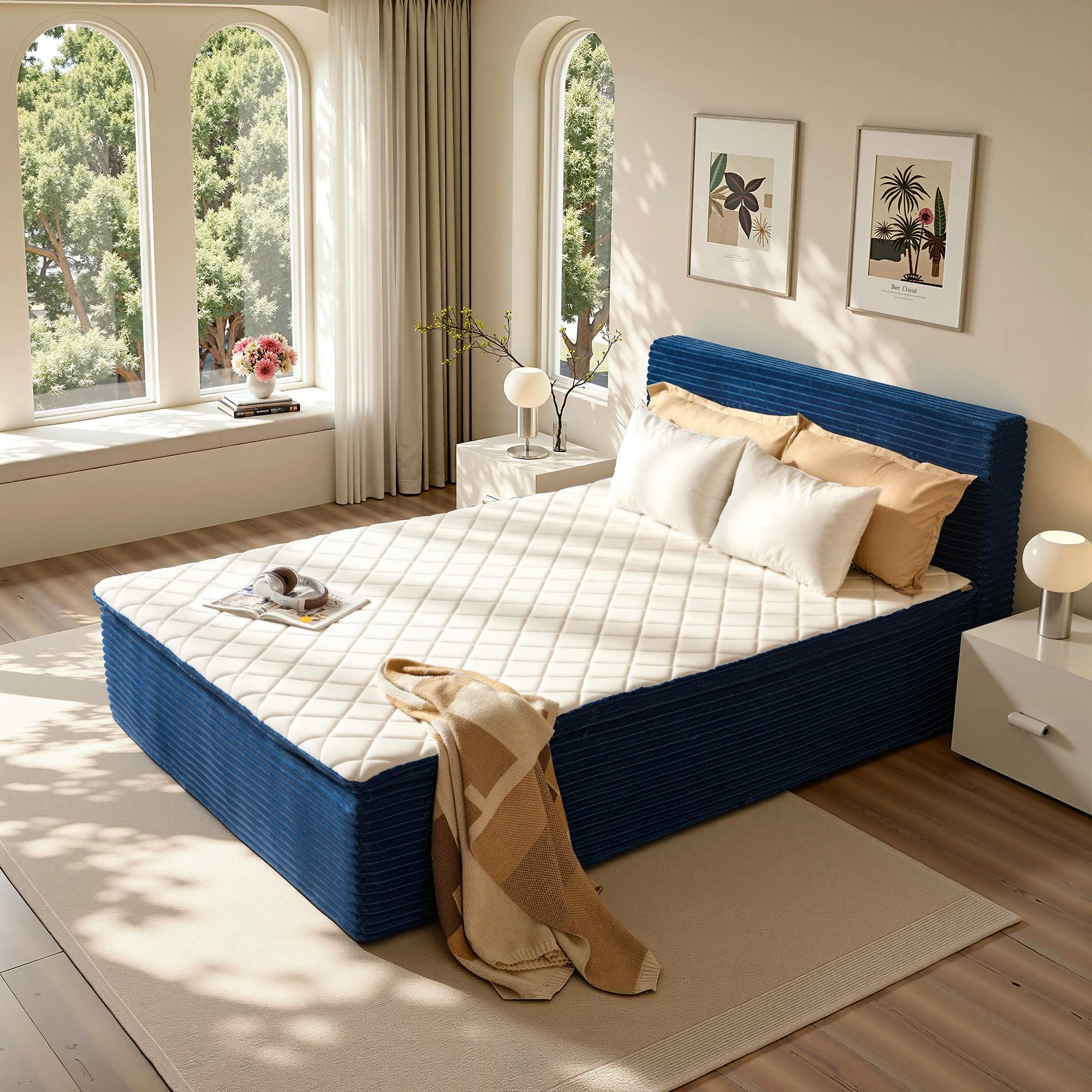 OVIOS Compressed Bed – No Assembly, Space-Saving Solution for Home & Guest Rooms