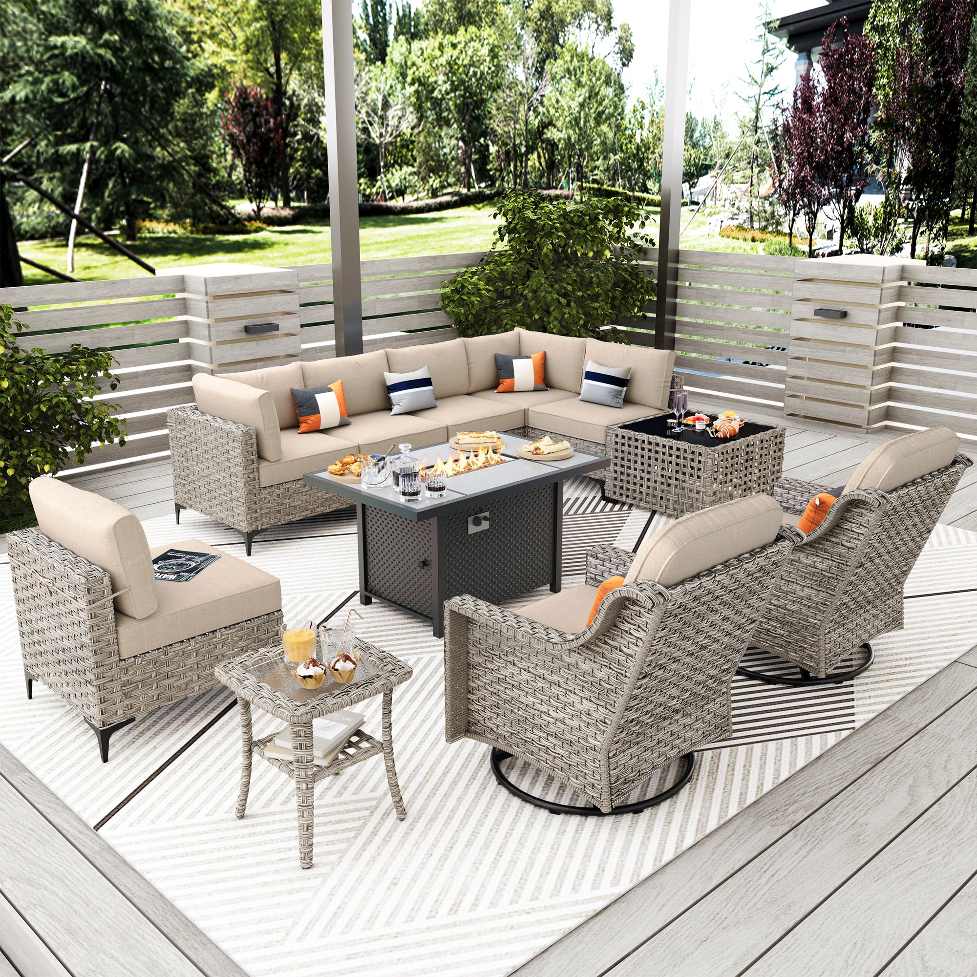 SKT Serie - Sectional Outdoor Furniture Set 11-Piece