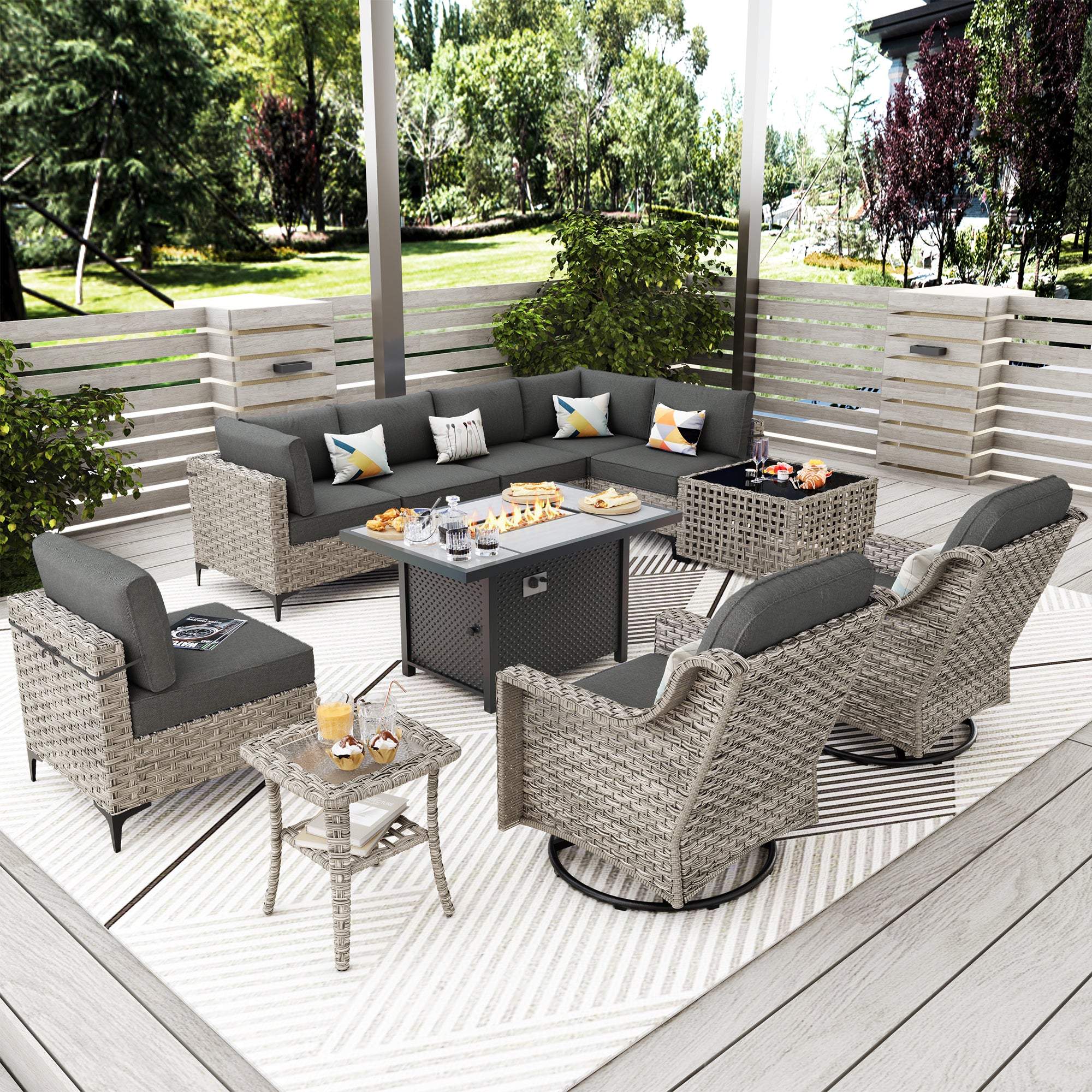 SKT Serie - Sectional Outdoor Furniture Set 11-Piece