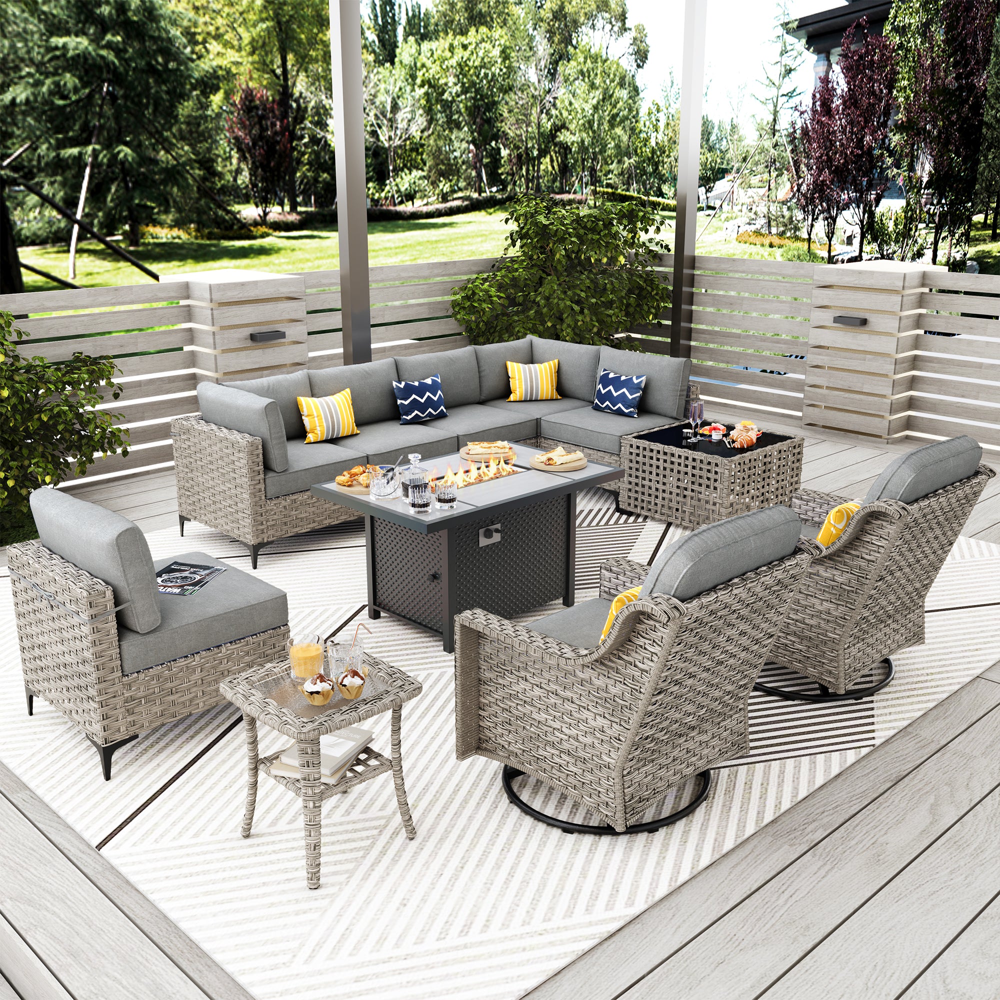 SKT Serie - Sectional Outdoor Furniture Set 11-Piece