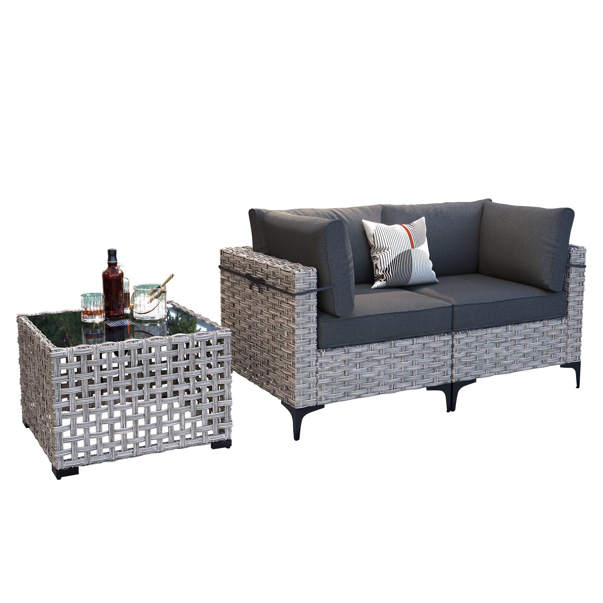 SKT Serie - Sectional Outdoor Furniture Set 3-Piece