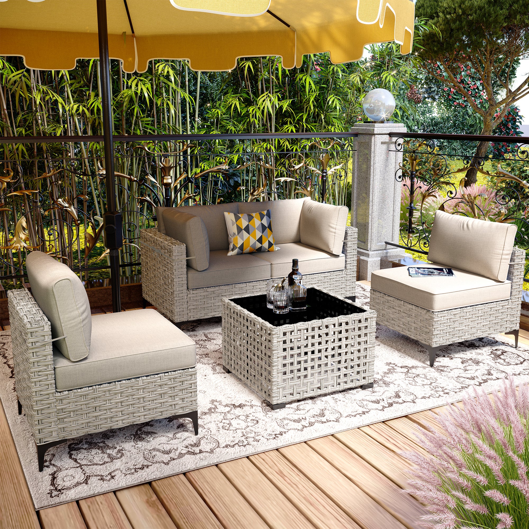 SKT Serie - Sectional Outdoor Furniture Set 5-Piece