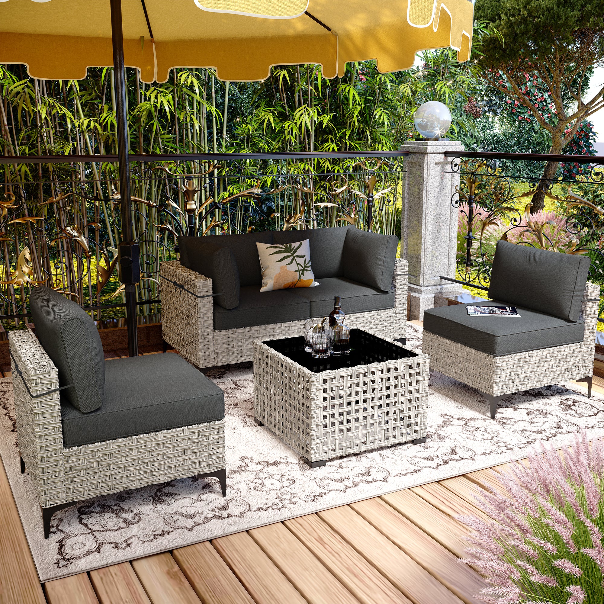 SKT Serie - Sectional Outdoor Furniture Set 5-Piece