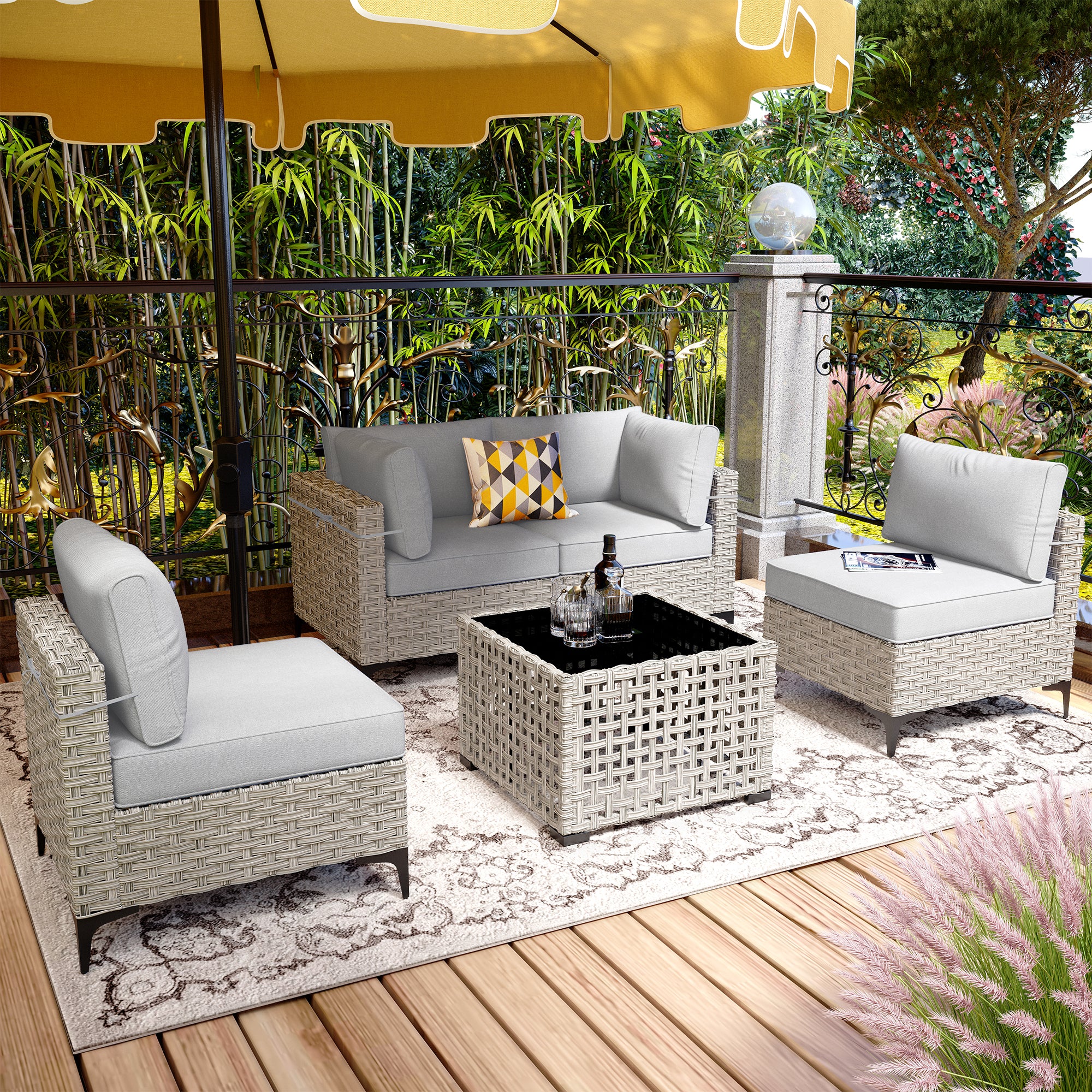 SKT Serie - Sectional Outdoor Furniture Set 5-Piece