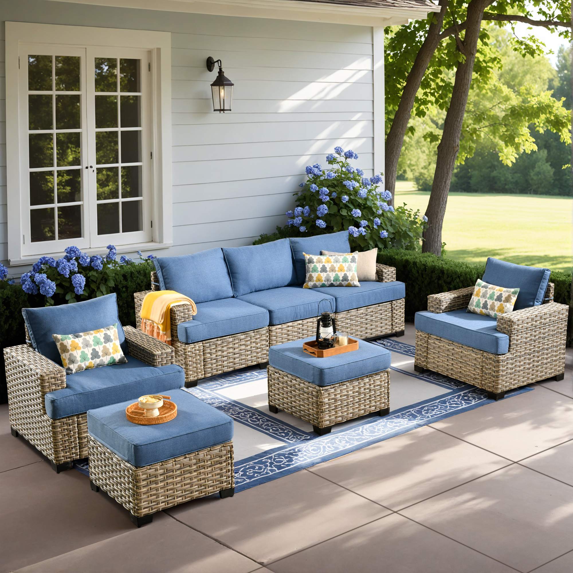 TBS Series - Sectional Patio Furniture Set 8-Piece