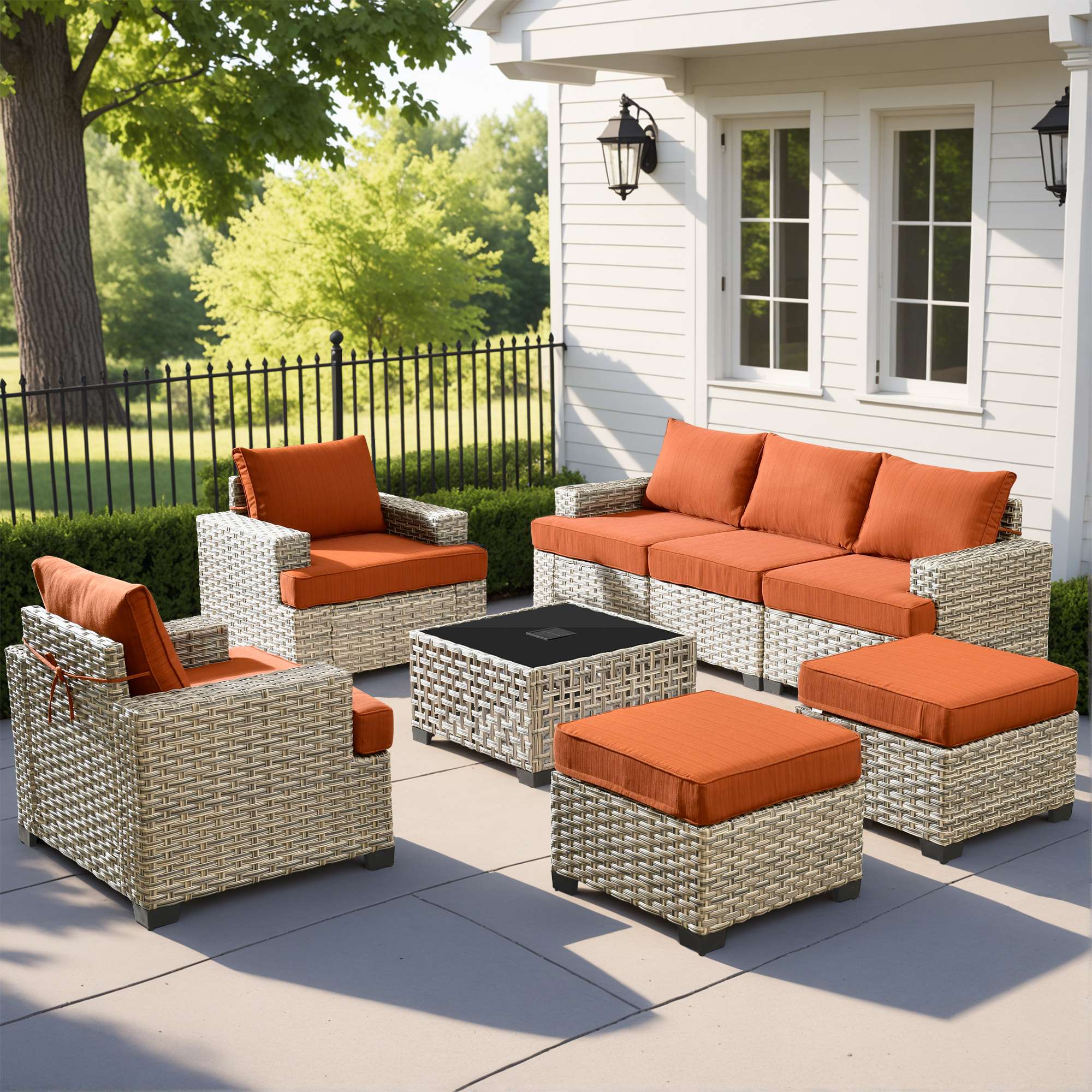 TBS Series - Sectional Patio Furniture Set 8-Piece