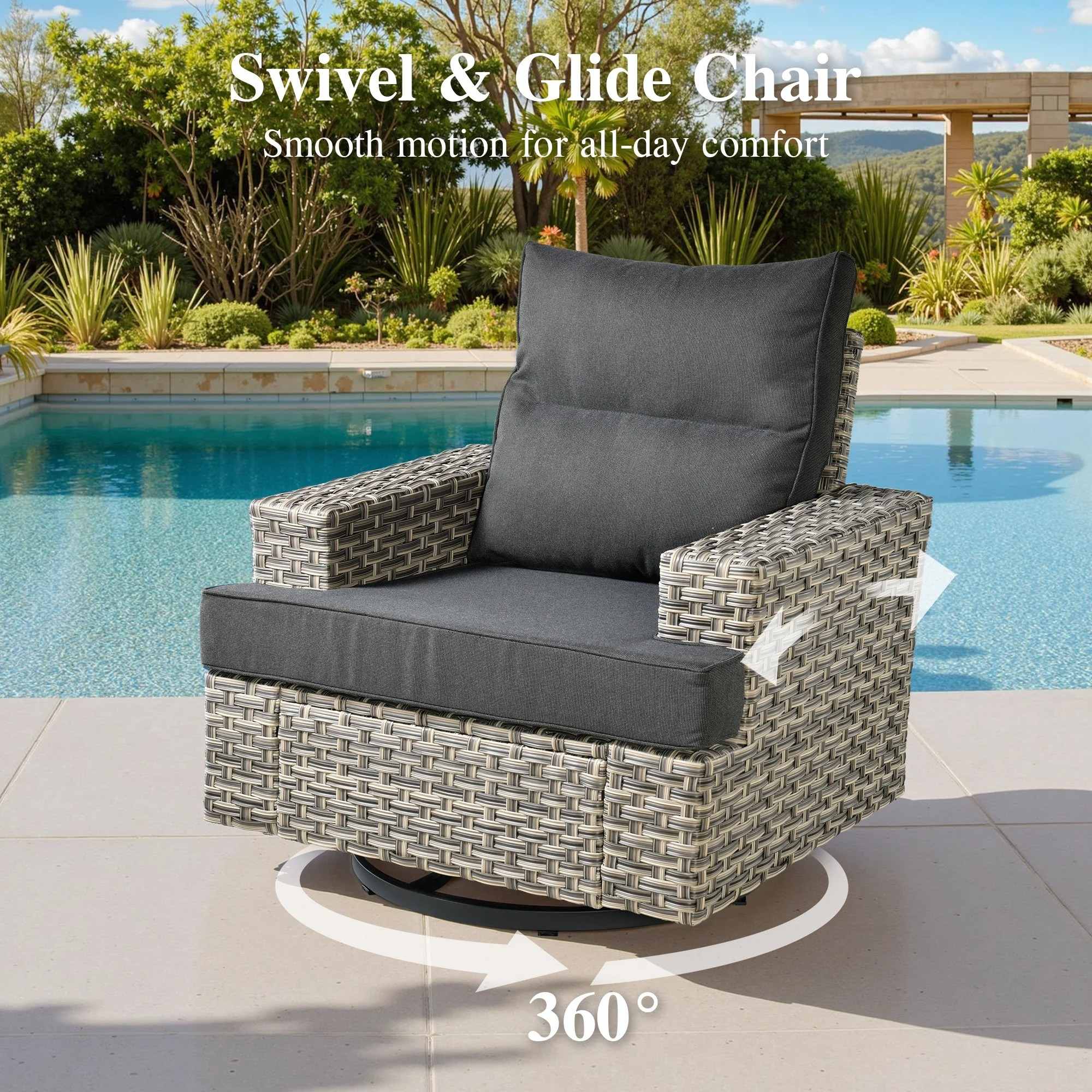 TBS Series - Sectional Patio Furniture Set 8-Piece