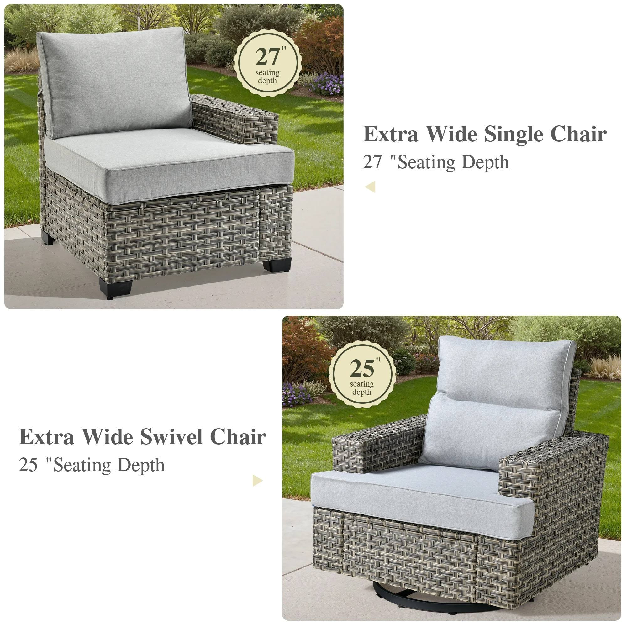 TBS Series - Sectional Patio Furniture Set 8-Piece