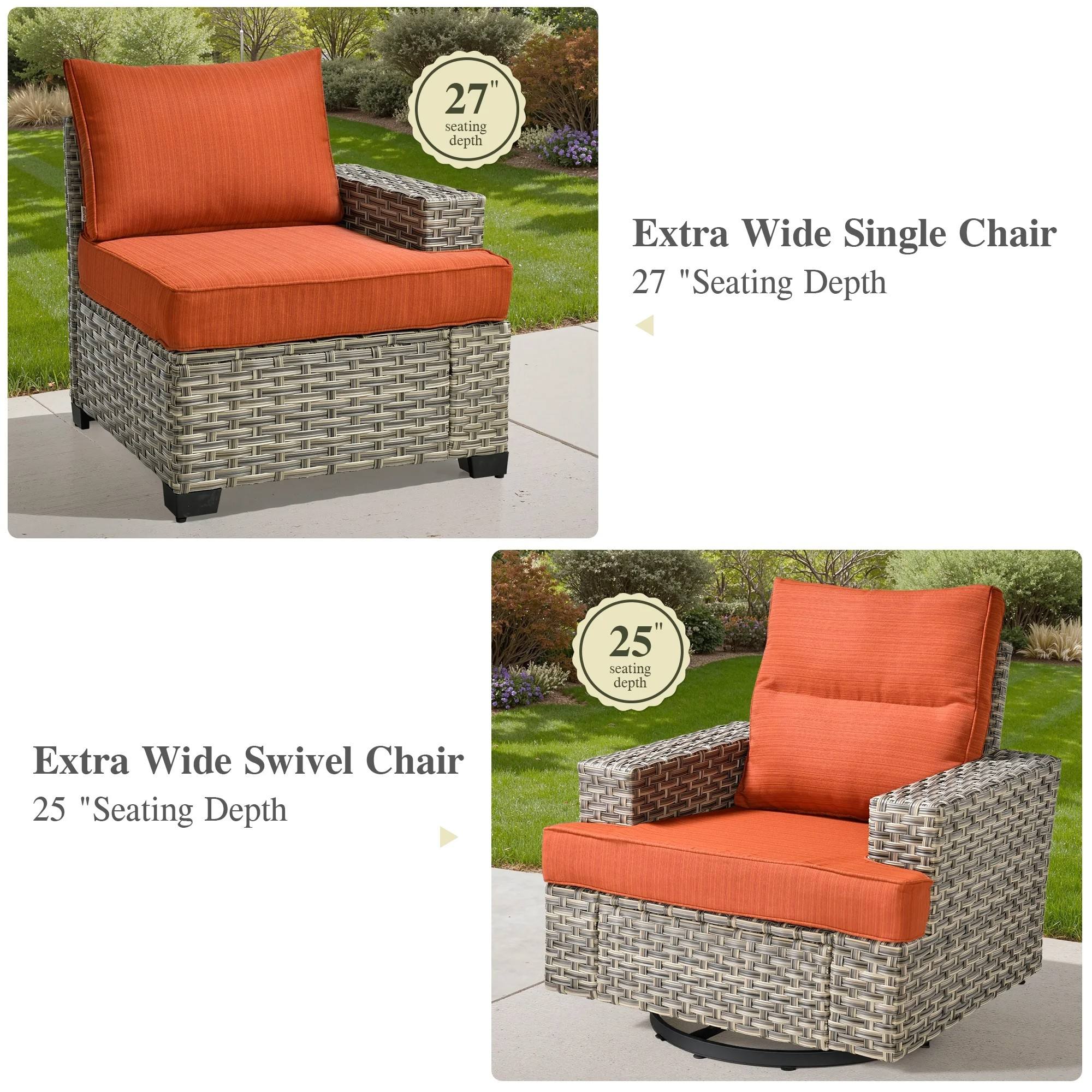 TBS Series - Sectional Patio Furniture Set 8-Piece