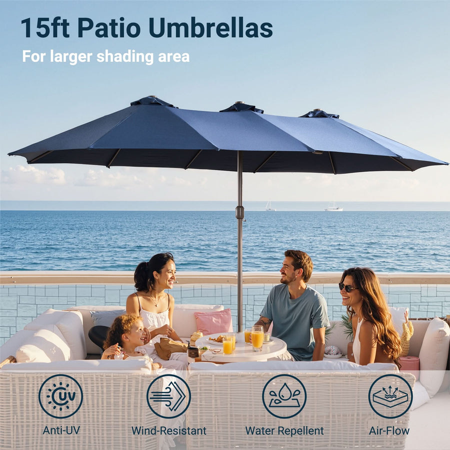outdoor patio umbrellas with lights