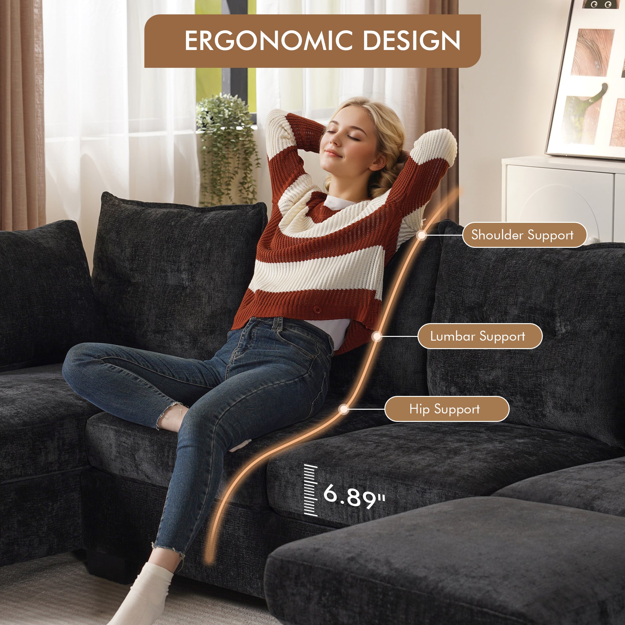 変身／couch>>case V-Leg Daybed Couch - Convertible Guest Bed & Sectional