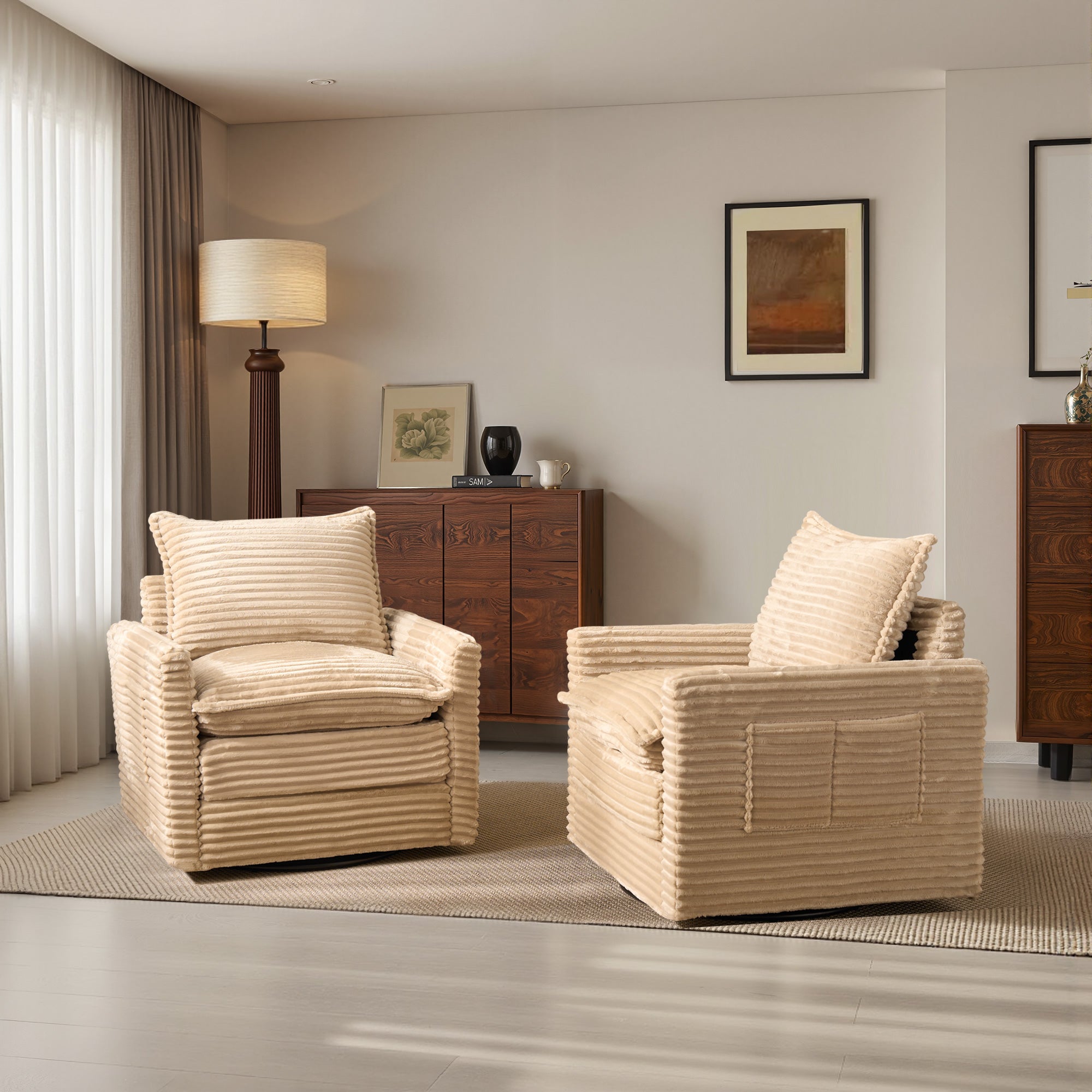 OVIOS Modular Sectional Sofa Couch with Oversized Chaise