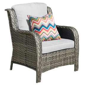 Ovios Patio Conversation Set 10-Piece with Rocking Chairs and Table Kenard