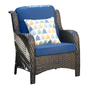 Ovios Outdoor Furniture 3-Piece with Table Kenard Curved Handrest