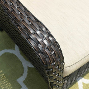 Ovios Outdoor Furniture 3-Piece with Table Kenard Curved Handrest