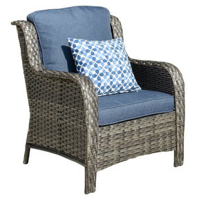 Ovios Outdoor Furniture 3-Piece with Table Kenard Curved Handrest
