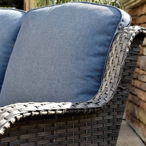Ovios Outdoor Furniture 3-Piece with Table Kenard Curved Handrest