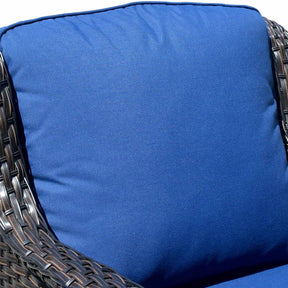 Ovios Outdoor Furniture 3-Piece with Table Kenard Curved Handrest