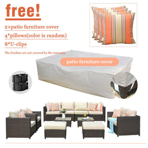 Ovios Patio Furniture Set Bigger Size 12-Piece, King Series, No Assembly Required
