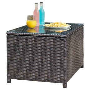 Ovios Patio Conversation Set 10-Piece with Rocking Chairs and Table Kenard