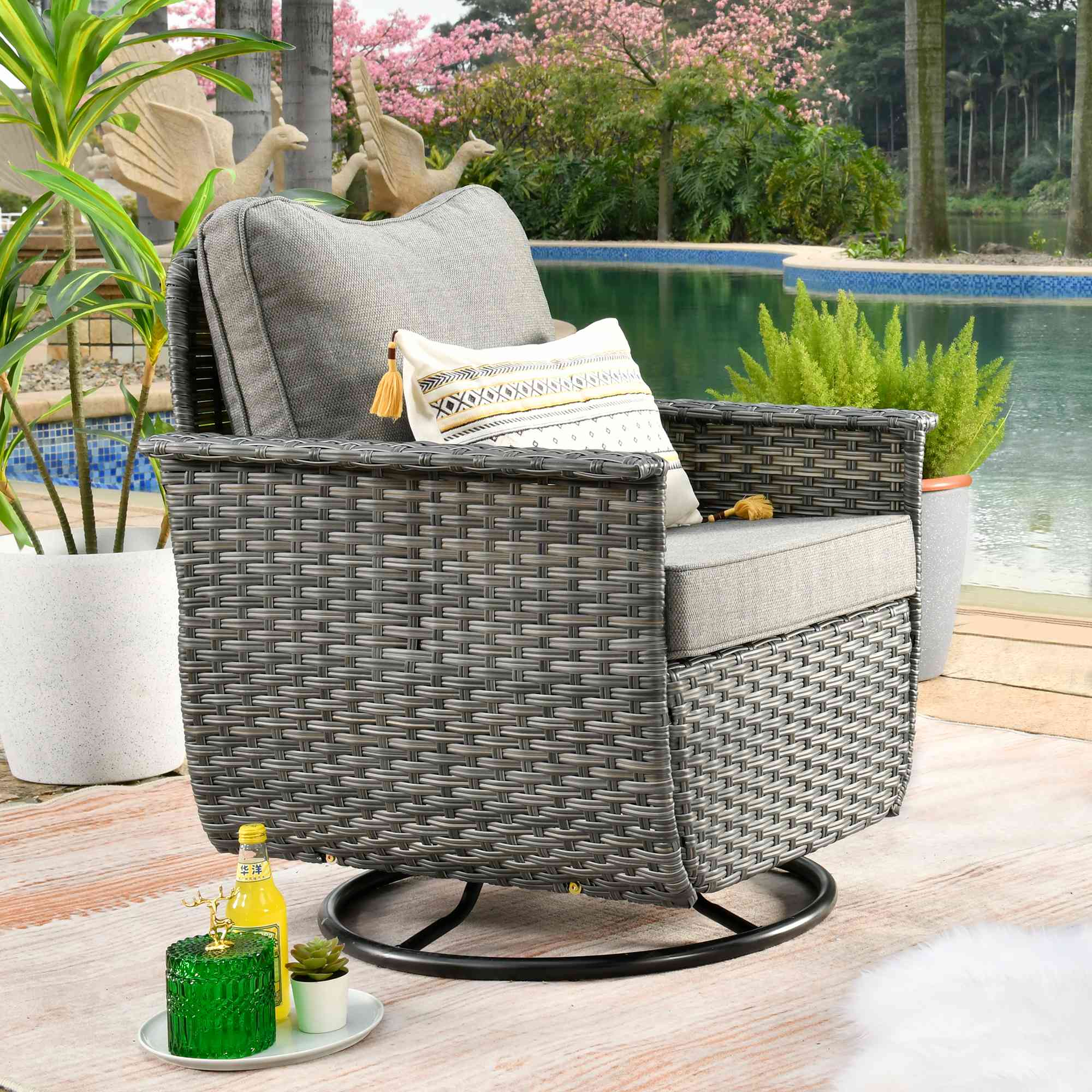 #color_Dark Grey Wicker Dark Grey Cushion