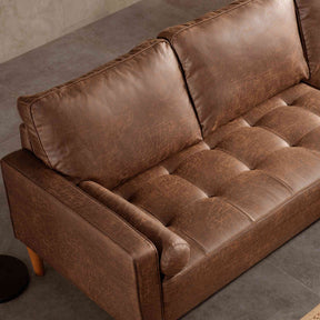 Ovios 83.07'' Mid Century Sectional Chaise Sofa, L-Shaped Couch