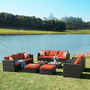 Ovios Patio Furniture Set Bigger Size 12-Piece, King Series, No Assembly Required