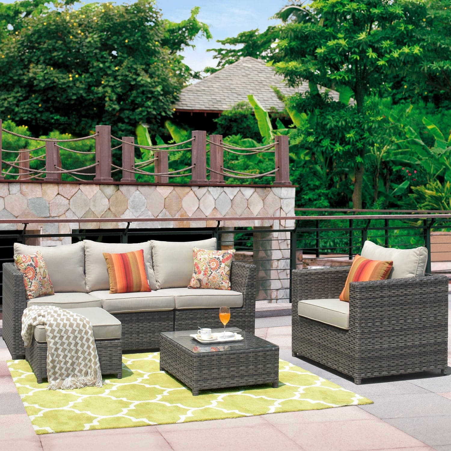 Ovios Patio Furniture Set Bigger Size 6-Piece, King Series, Fully Assembled