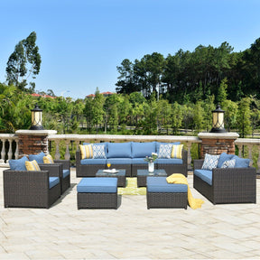 Ovios Patio Furniture Set Bigger Size 12-Piece, King Series, No Assembly Required