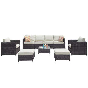 Ovios Patio Backyard outdoor PE rattan wicker sofa couch