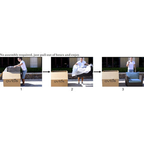Ovios Patio Furniture Set Bigger Size 6-Piece, King Series,, No Assembly Required