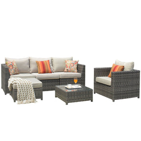 Ovios Patio Furniture Set Bigger Size 6-Piece, King Series,, No Assembly Required