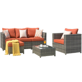 Ovios Patio Furniture Set Bigger Size 6-Piece, King Series,, No Assembly Required