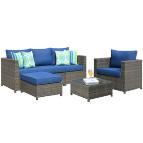 Ovios Patio Furniture Set Bigger Size 6-Piece, King Series,, No Assembly Required