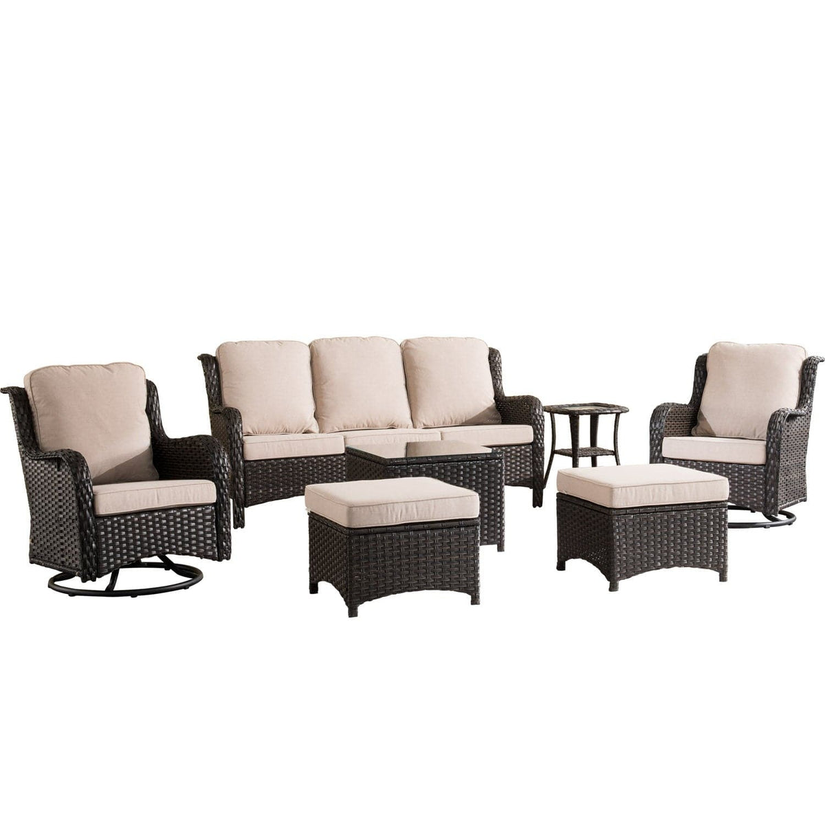 Ovios Patio Set Sturdy & Comfortable Outdoor Furniture