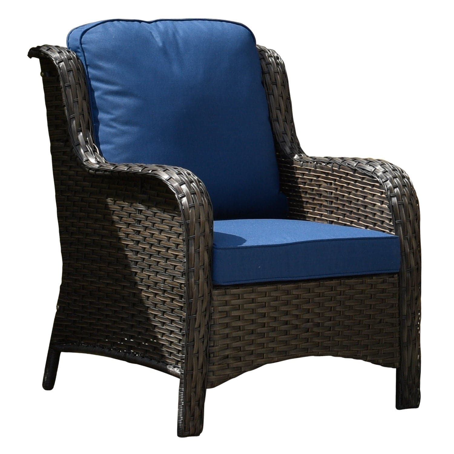 Ovios Patio Conversation Set 5-Piece with Cushions Kenard Curved Handrest