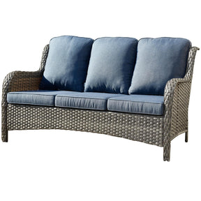 Ovios Patio Conversation Set 5-Piece with Cushions Kenard Curved Handrest