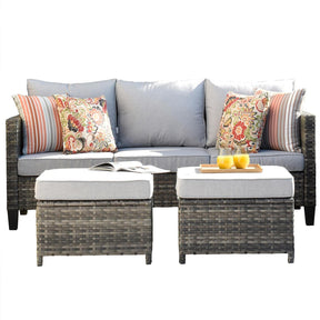Ovios Patio Furniture Set New Vultros 7-Piece High Back with Cushions