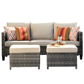 Ovios Patio Furniture Set New Vultros 7-Piece High Back with Cushions