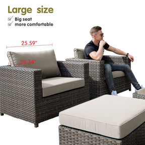 Ovios Patio Furniture Set Bigger Size 12-Piece, King Series, No Assembly Required