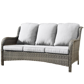 Ovios Patio Conversation Set 5-Piece with Cushions Kenard Curved Handrest