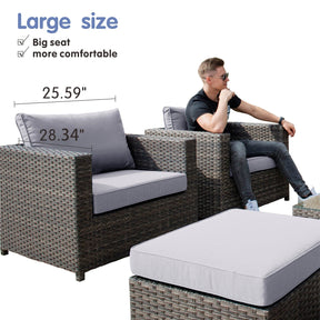 Ovios Patio Furniture Set Bigger Size 12-Piece, King Series, No Assembly Required