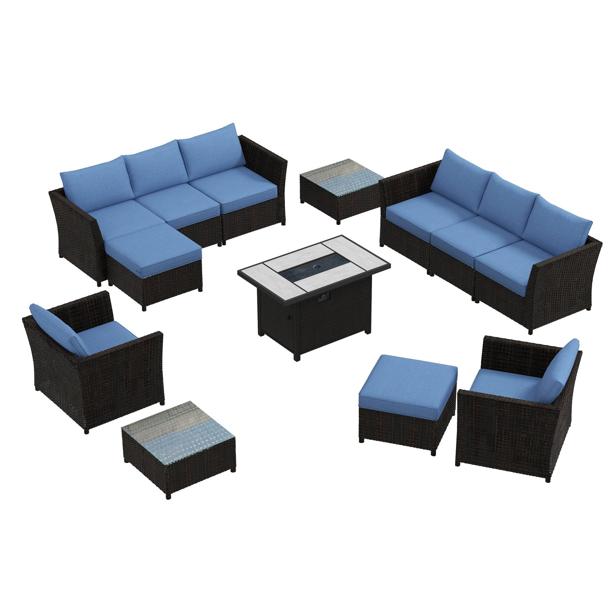 Rattaner outdoor wicker sofa set 2025